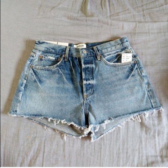 Agolde Pants - Agolde Parker Denim Jeans Shorts Swapmeet Dark